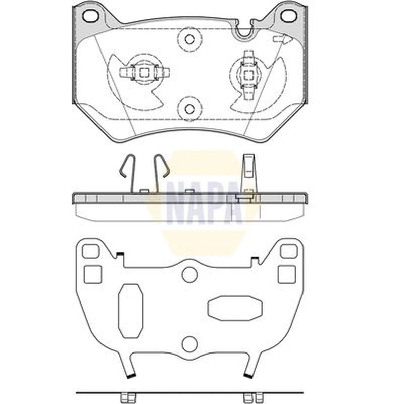 NAPA Front Brake Pad Set fits Audi Q5 2016-2021 2.0