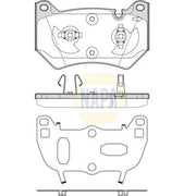 NAPA Front & Rear Pads fits Audi Q5 2018-2021