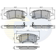 Comline Front & Rear Brake Discs & Pads fits Suzuki Swift III 2010-2017 1.2 1.3
