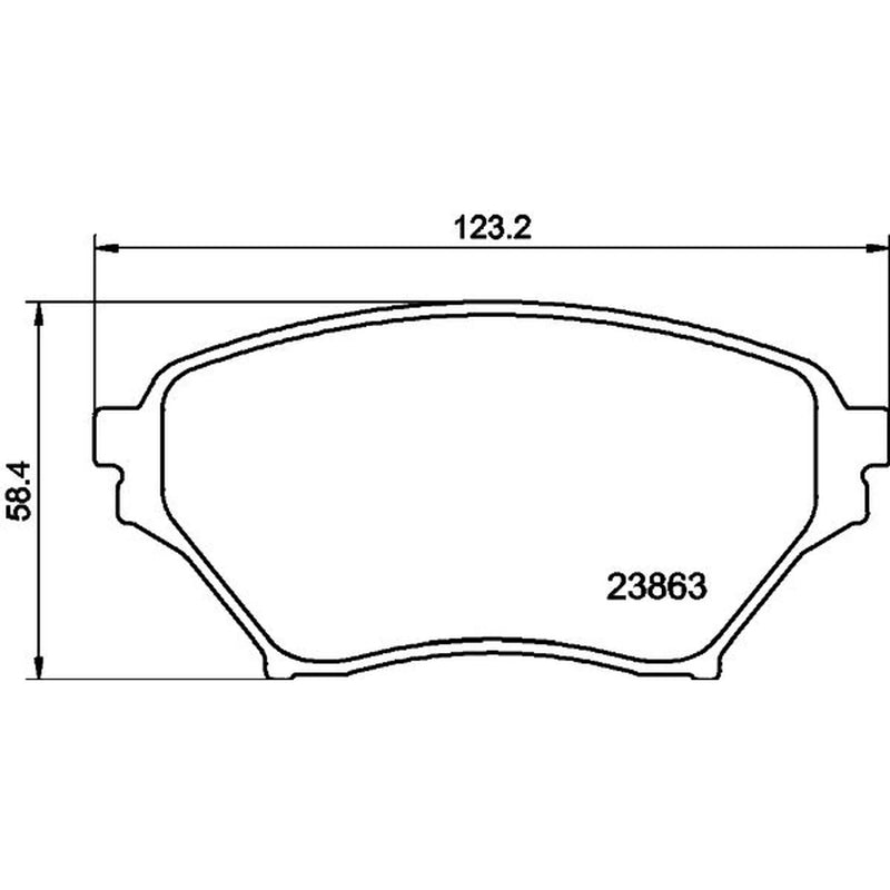 DON Front Brake Pad Set fits Mazda MX-5 1998-2005 1.6 1.8