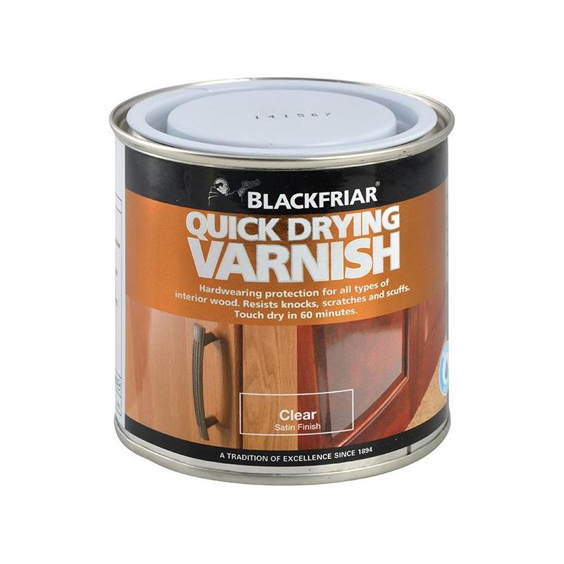 Blackfriar Quick Drying Duratough Interior Varnish Clear Satin 500ml Blackfriar - NN4 Online