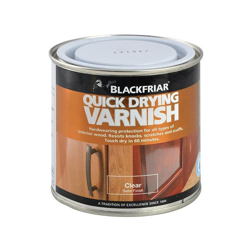 Blackfriar Quick Drying Duratough Interior Varnish Clear Satin 500ml Blackfriar - NN4 Online
