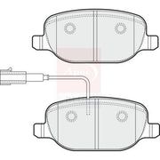 Apec Front & Rear Pads fits Alfa Romeo Giulietta 2010-2020 1.4 1.6 1.8 2.0