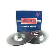Borg & Beck 2 x Solid Brake Discs fits Smart Fortwo 2004-2013