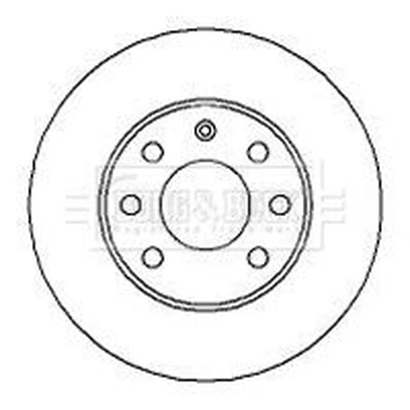 Borg & Beck Front Brake Vented Discs & Pads fits Opel Corsa B 1999-2002 1.7