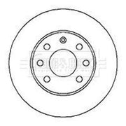 Borg & Beck Front & Rear Brake Discs & Pads fits Vauxhall Mpv 2001-2011 1.7
