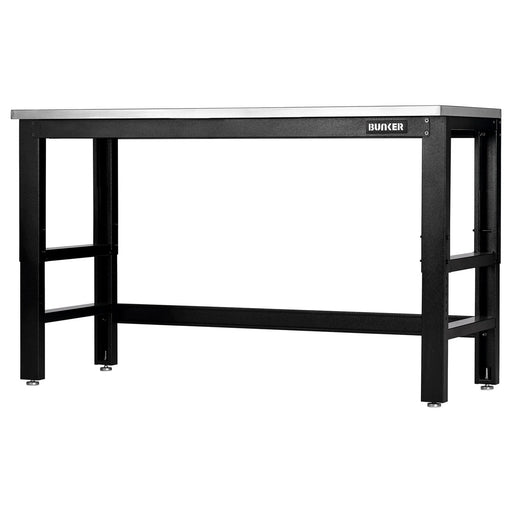 bunker® Workbench with Stainless Steel worktop 1550-1830mm - image 1