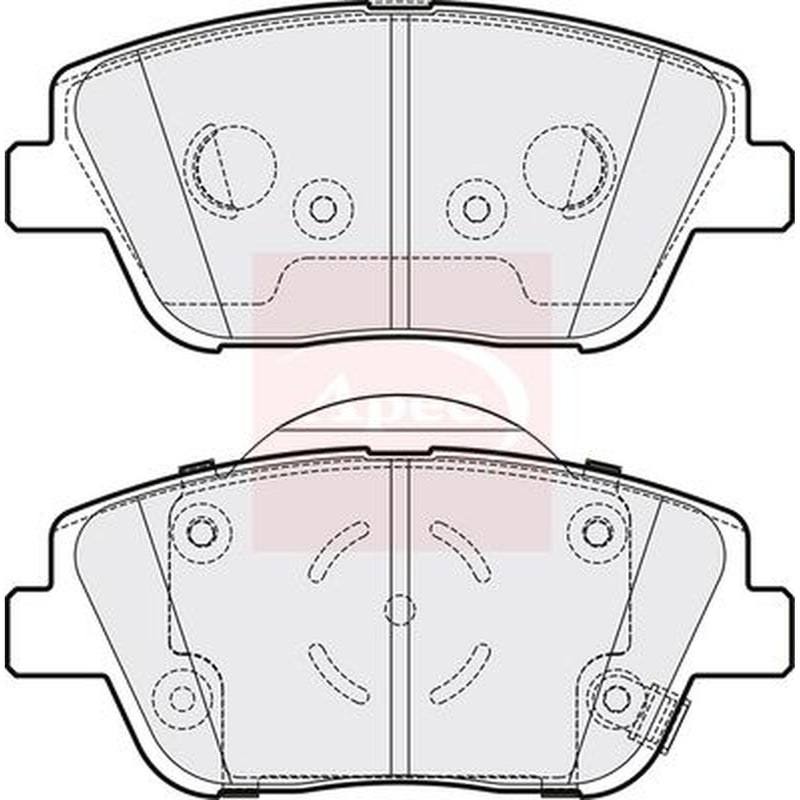 Apec Front & Rear Pads fits Kia Optima 2012-2015 1.7