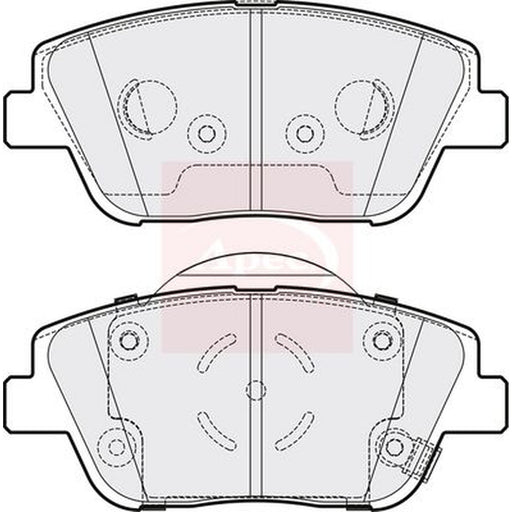 Apec Front Brake Pad Set fits Kia Optima 2012-2015 1.7