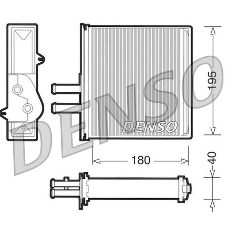 Denso Heater Matrix Core Heat Exchanger fits Fiat Barchetta 1995-2005 1.8