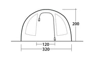 Outwell Sky 5 Pole Tent Blue 5 Person Outwell - Dynamic Drive