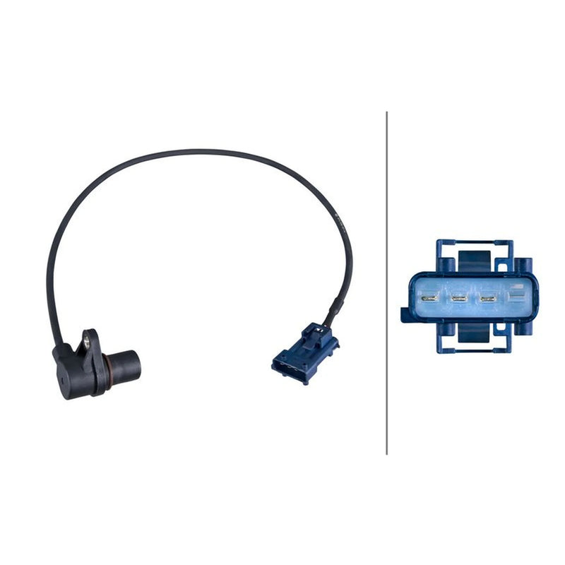 Hella Crankshaft Position Sensor fits Saab 9-3 1998-2003 2.0 2.3
