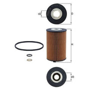 Mahle Engine Oil Filter fits Ssangyong Korando 2012 on 2.0
