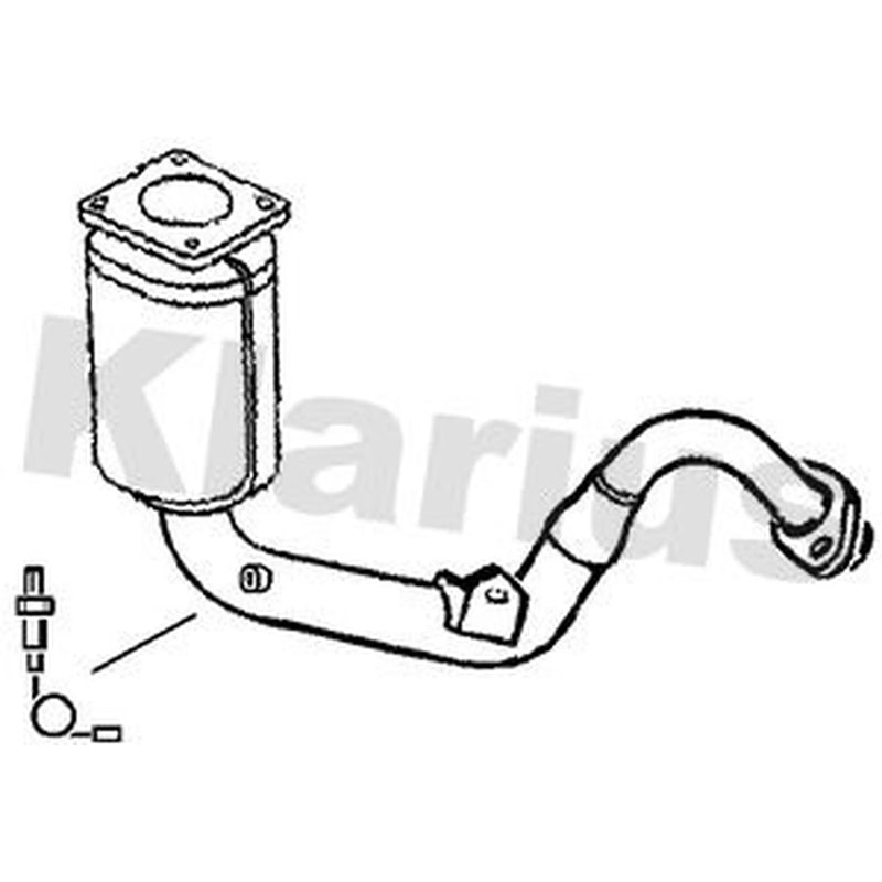 Klarius Catalyst Type Approved With Pipe fits Citroën Berlingo 2000-2011 1.6