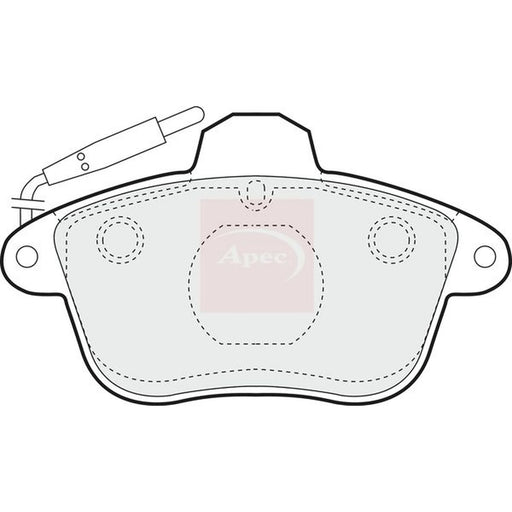 Apec Front Brake Pad Set PAD758