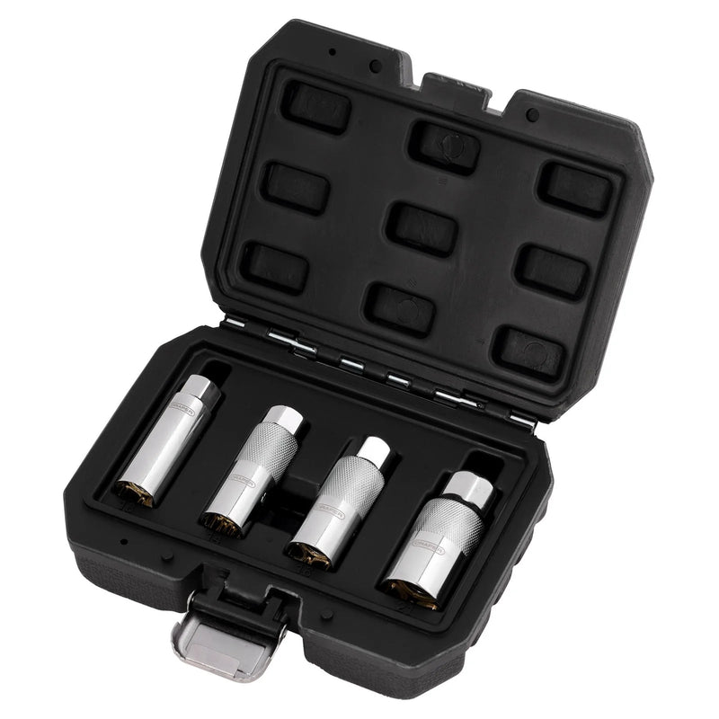 Draper Magnetic Spark Plug Socket Set, 3/8" Sq. Dr. (4 Piece) - SPS3/8-4 - image 1