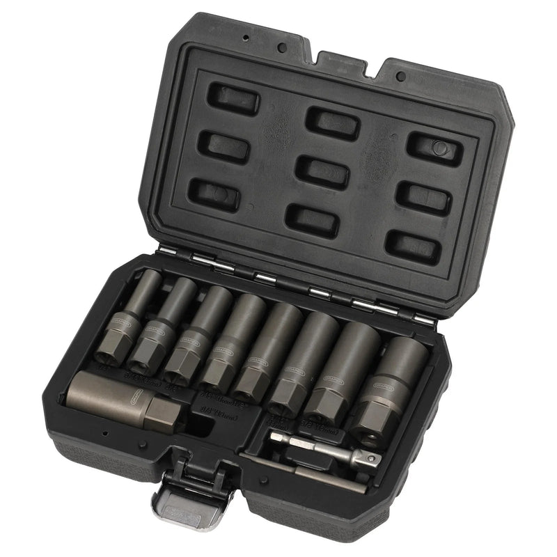 Draper Spiral Type Deep Bolt Extractor Set, 3/8" Sq. Dr. (11 Piece) - SPE11 - image 1