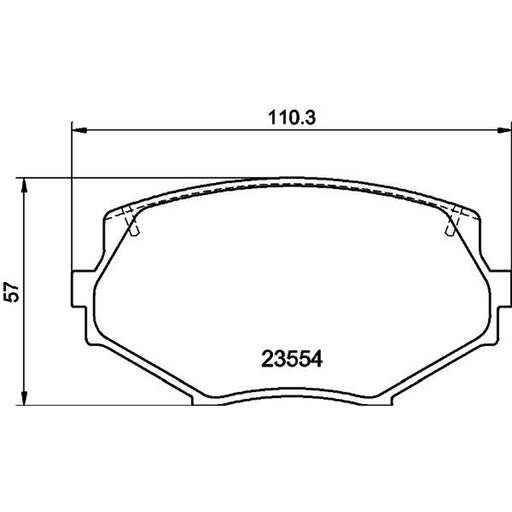 Mintex Front Brake Pad Set fits Eunos Roadster I 1989-1997 1.8