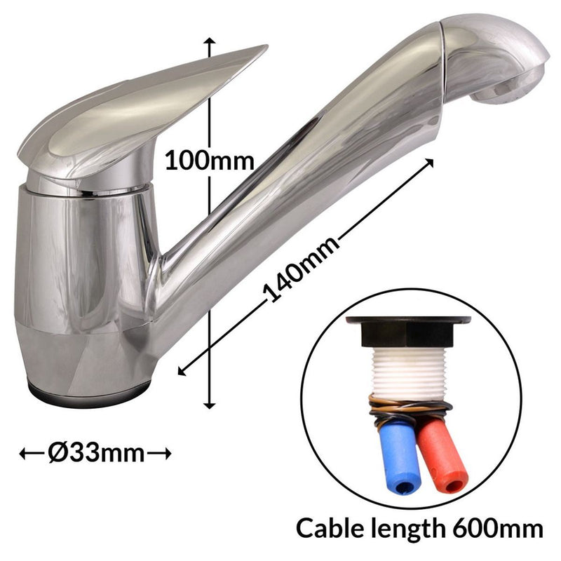 Single Lever Pelican Mixer Tap for Caravan/Motorhome Nova - Dynamic Drive