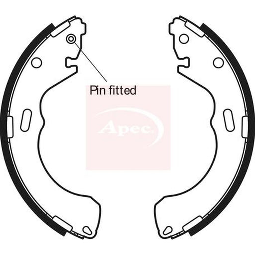 Apec Brake Shoe Set Axle Kit fits Ford Maverick 2001 on 2.0 3.0