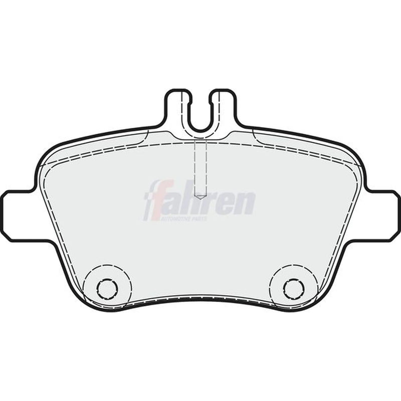 Fahren Rear Brake Pad Set FBP3722
