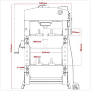 Sealey Premier Premier Air/Hydraulic Floor Type Press with Foot Pedal 75 Tonne Sealey Premier - Dynamic Drive