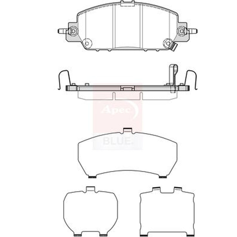 Apec Front Brake Pad Set fits Honda Civic XI 2022 on 2.0