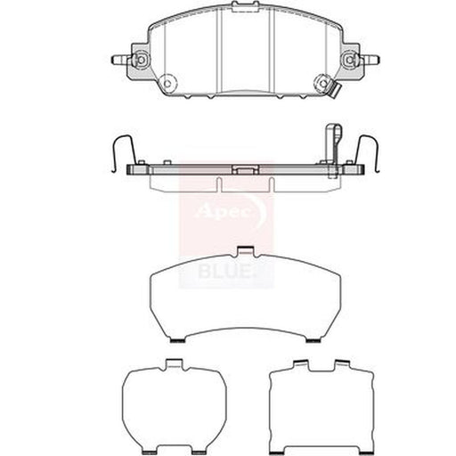 Apec Front Brake Pad Set fits Honda Civic XI 2022 on 2.0