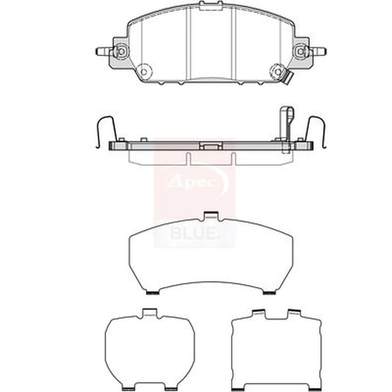 Apec Front Brake Pad Set PD4046