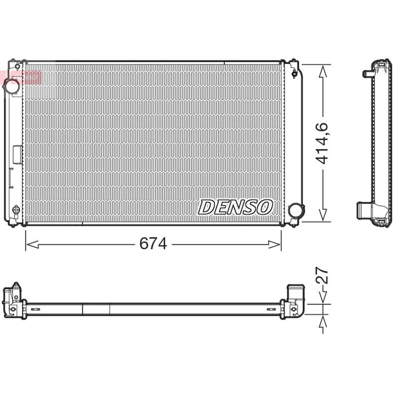 Denso Engine Radiator fits Lexus Nx 2014 on
