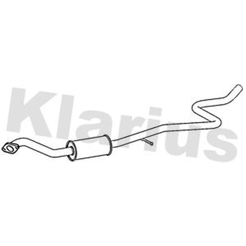 Klarius Box With Centre Pipe Centre fits Ford Fiesta VI 2012-2017 1.0