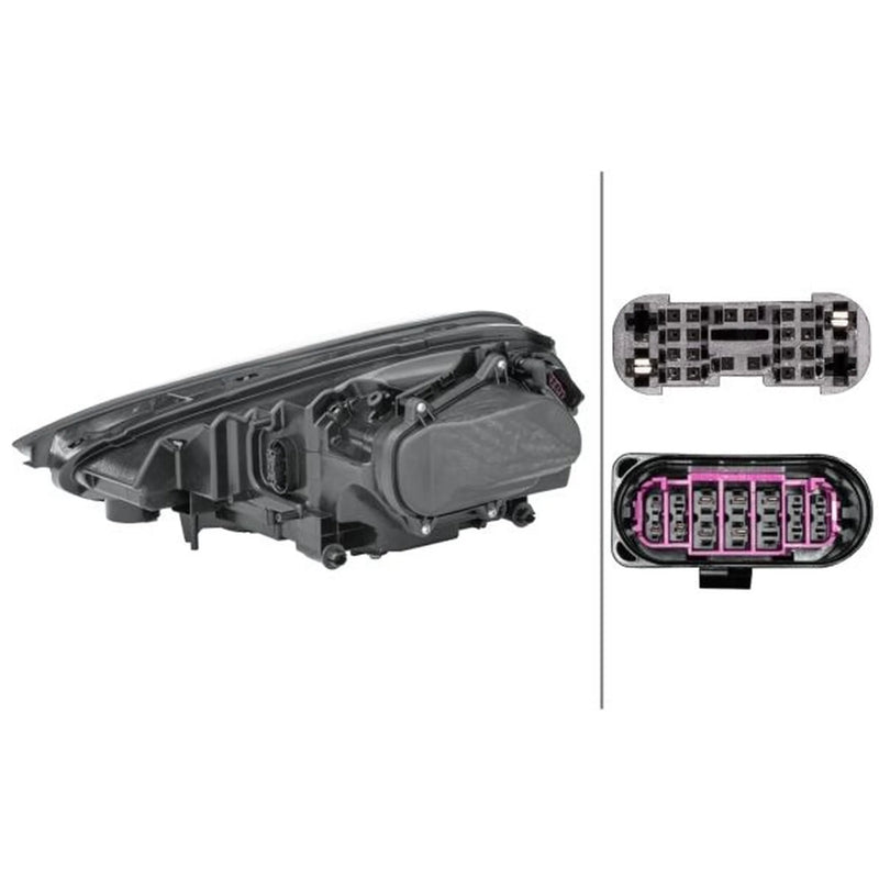 Hella Headlight Headlamp LED Right fits Porsche Cayenne 2010-2018