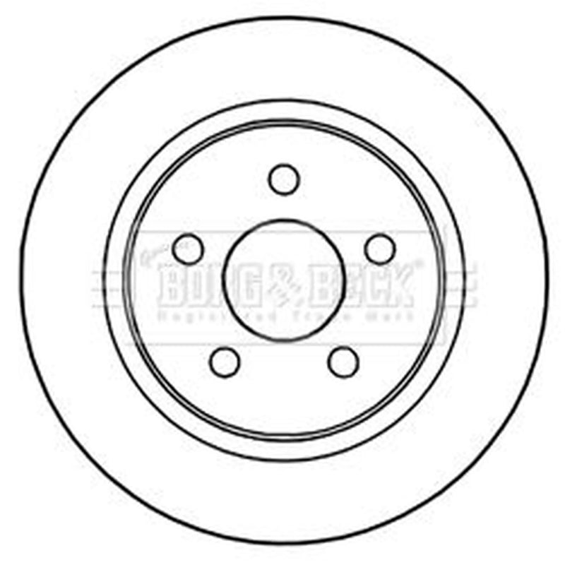 Borg & Beck Front & Rear Brake Discs & Pads fits Ford C-Max II 2010-2019 1.6