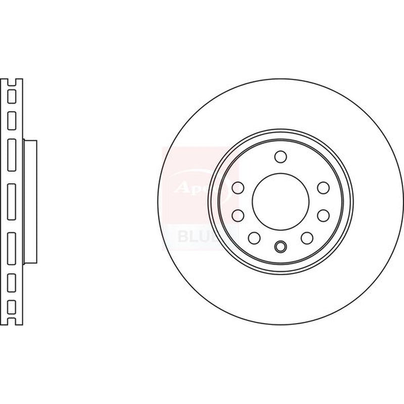Apec Front & Rear Brake Discs & Pads fits Vauxhall Signum 2003-2008 3.2