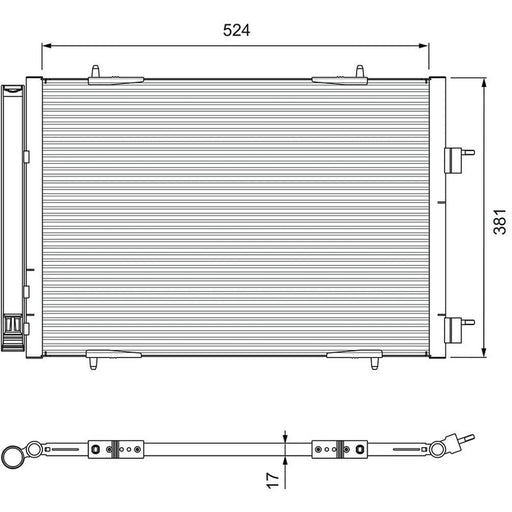 Valeo Air Conditioning Condenser 814406