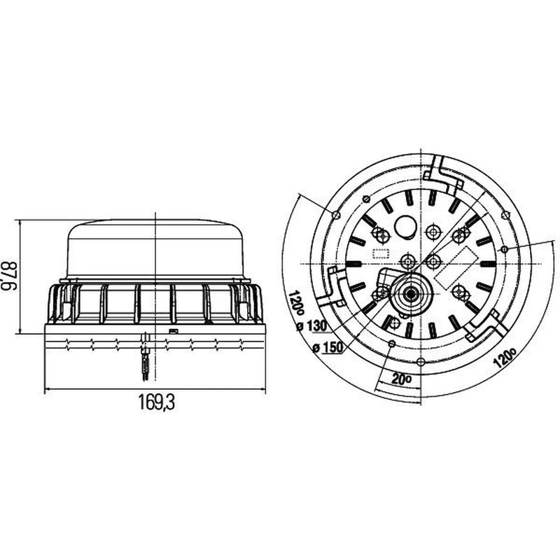 Hella Strobe-Type Beacon High