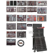 Teng Tools 26" PRO Mega Master TT Tool Kit 1001 Pieces Black GOOD4YOU - Dynamic Drive