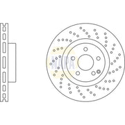 NAPA Front Brake Perforated/Vented Discs & Pads fits Mercedes-Benz Sl 2001-2012