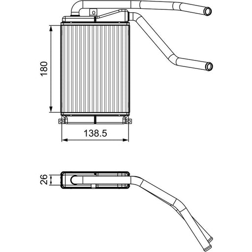Valeo Heater Matrix Core Heat Exchanger 811546