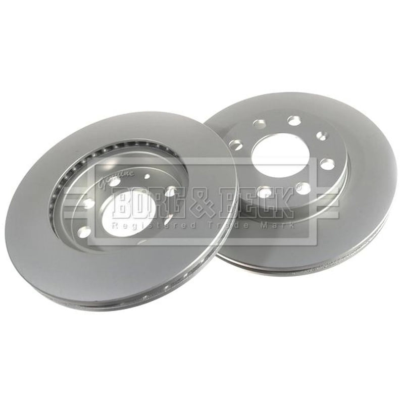 Borg & Beck Front Brake Vented Discs & Pads fits Opel Corsa B 1999-2002 1.7