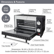 650W Compact Oven 34509 Quest - Dynamic Drive