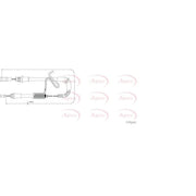 Apec Handbrake Cable Right Rear CAB1195