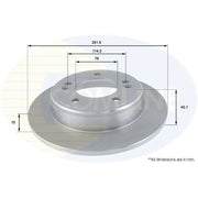 Comline Front & Rear Brake Discs & Pads fits Kia Cee'D 2012-2018 1.6