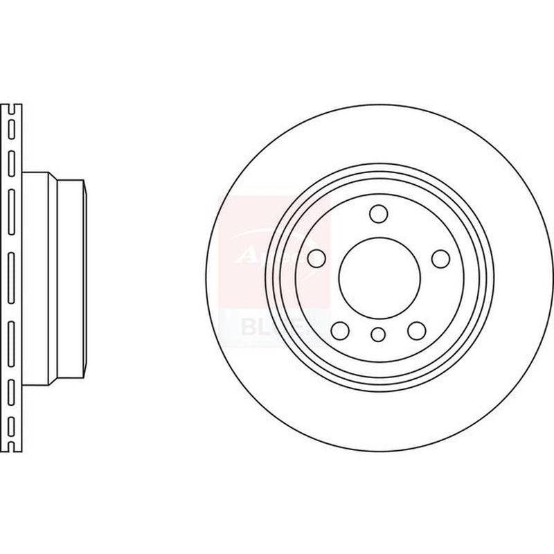 Apec Rear Brake Vented Discs & Pads fits BMW X6 2008-2014