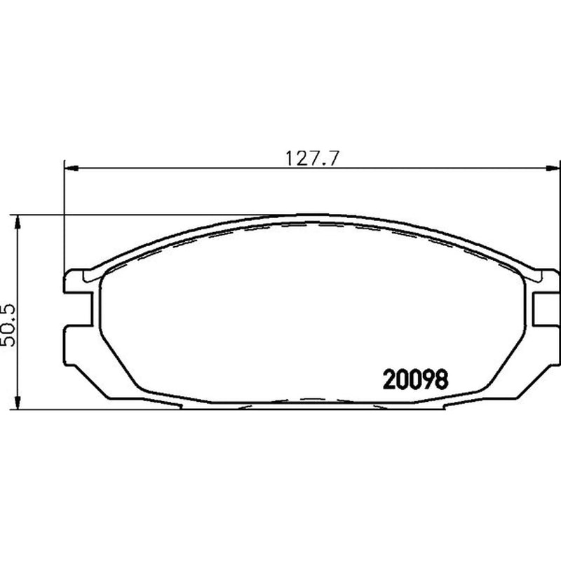 Mintex Rear Brake Pad Set fits Nissan Patrol Gr 1988-1998 2.8 3.0 4.2