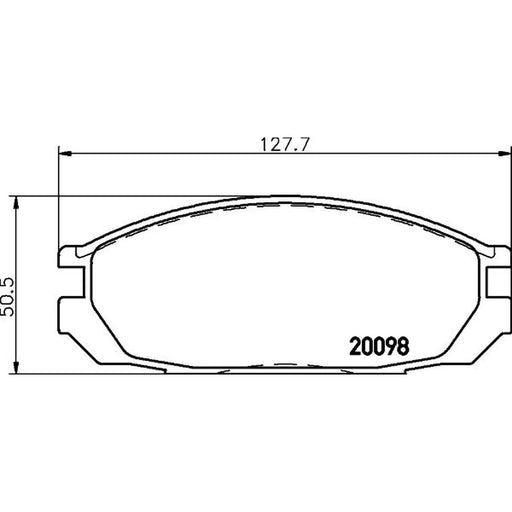 Mintex Rear Brake Pad Set fits Nissan Patrol Gr 1988-1998 2.8 3.0 4.2