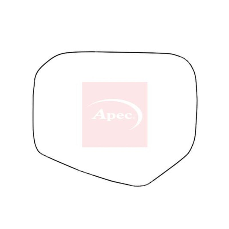 Apec Exterior Wing Mirror Glass Left fits Fiat Fullback Pickup 2016 on 2.4
