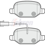 Fahren Rear Brake Pad Set FBP3515