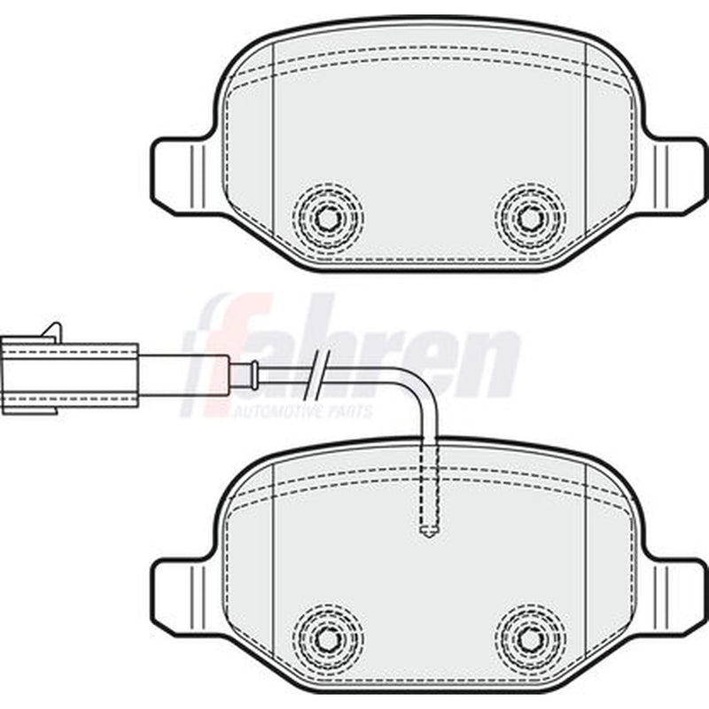 Fahren Rear Brake Pad Set FBP3515