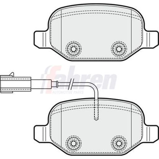 Fahren Rear Brake Pad Set FBP3515